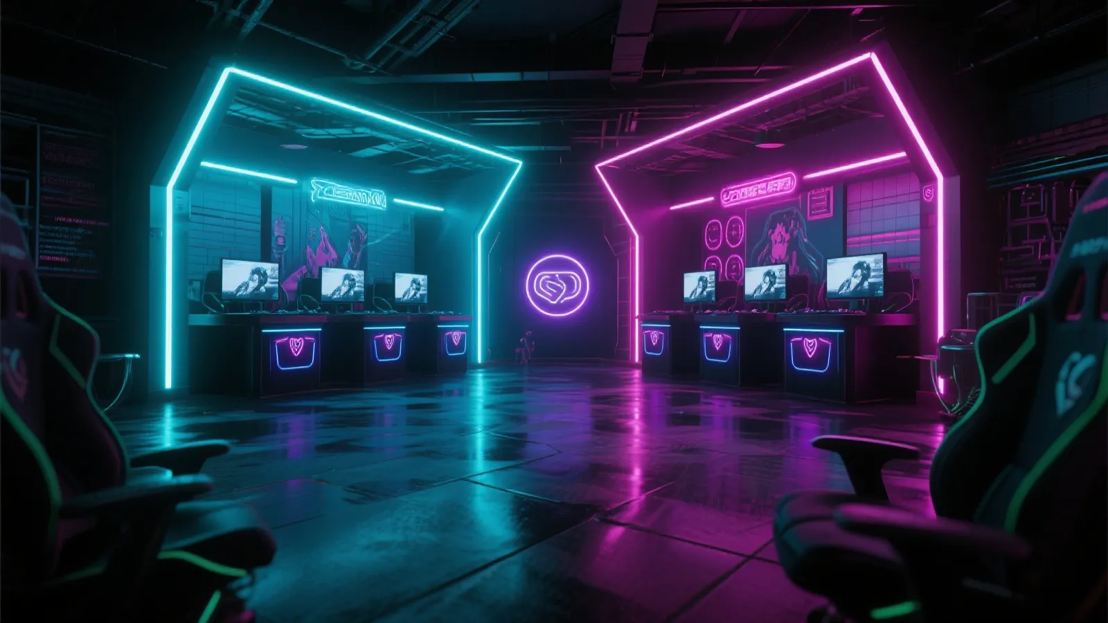 Esports 霓虹竞技场背景